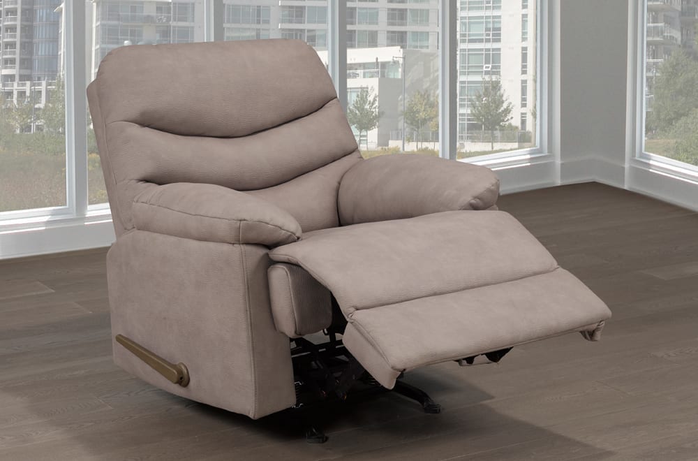 Mocha Swivel Rocker Recliner - T1020