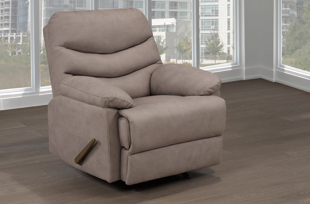 Mocha Swivel Rocker Recliner - T1020