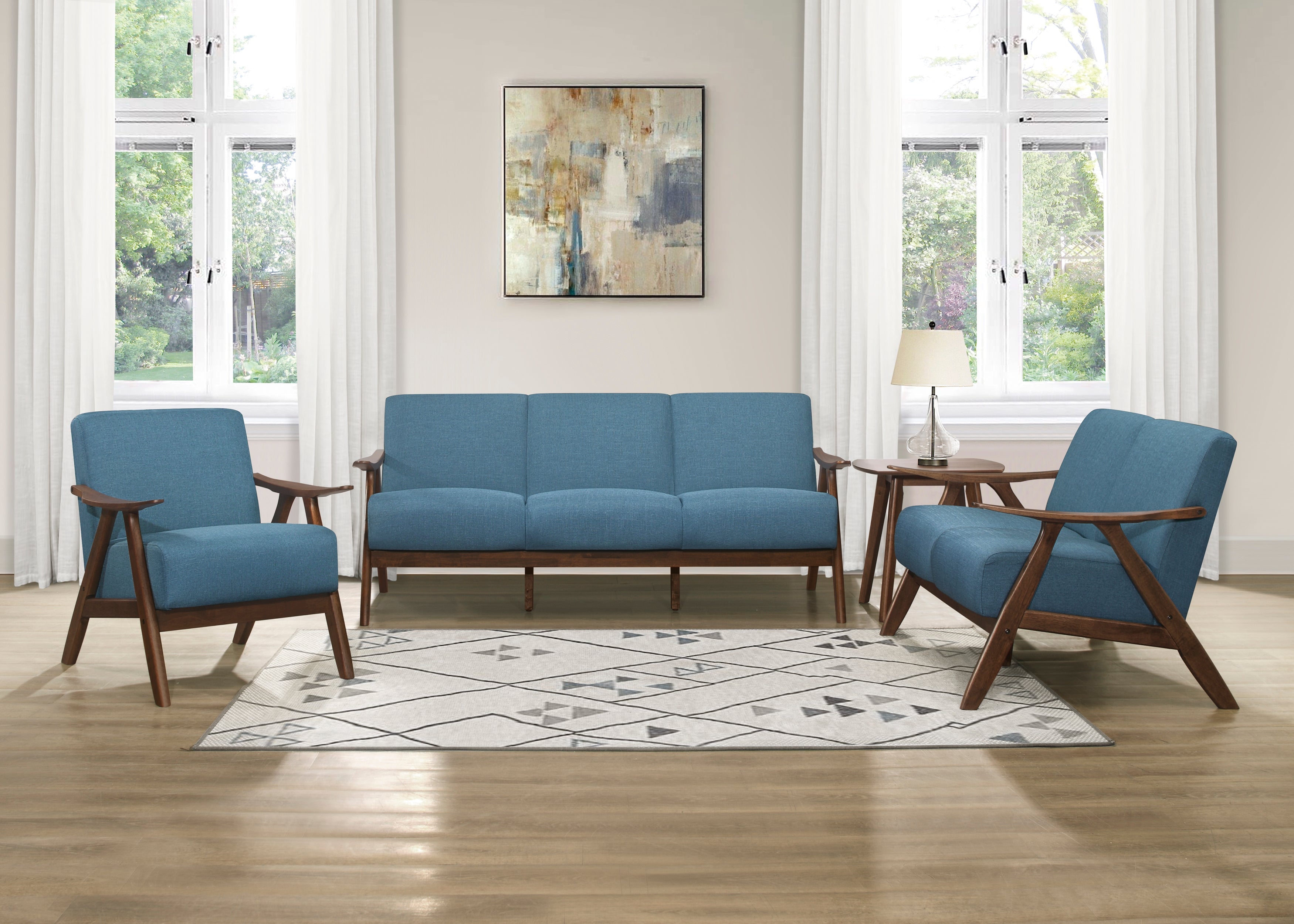 Damala Loveseat in Blue