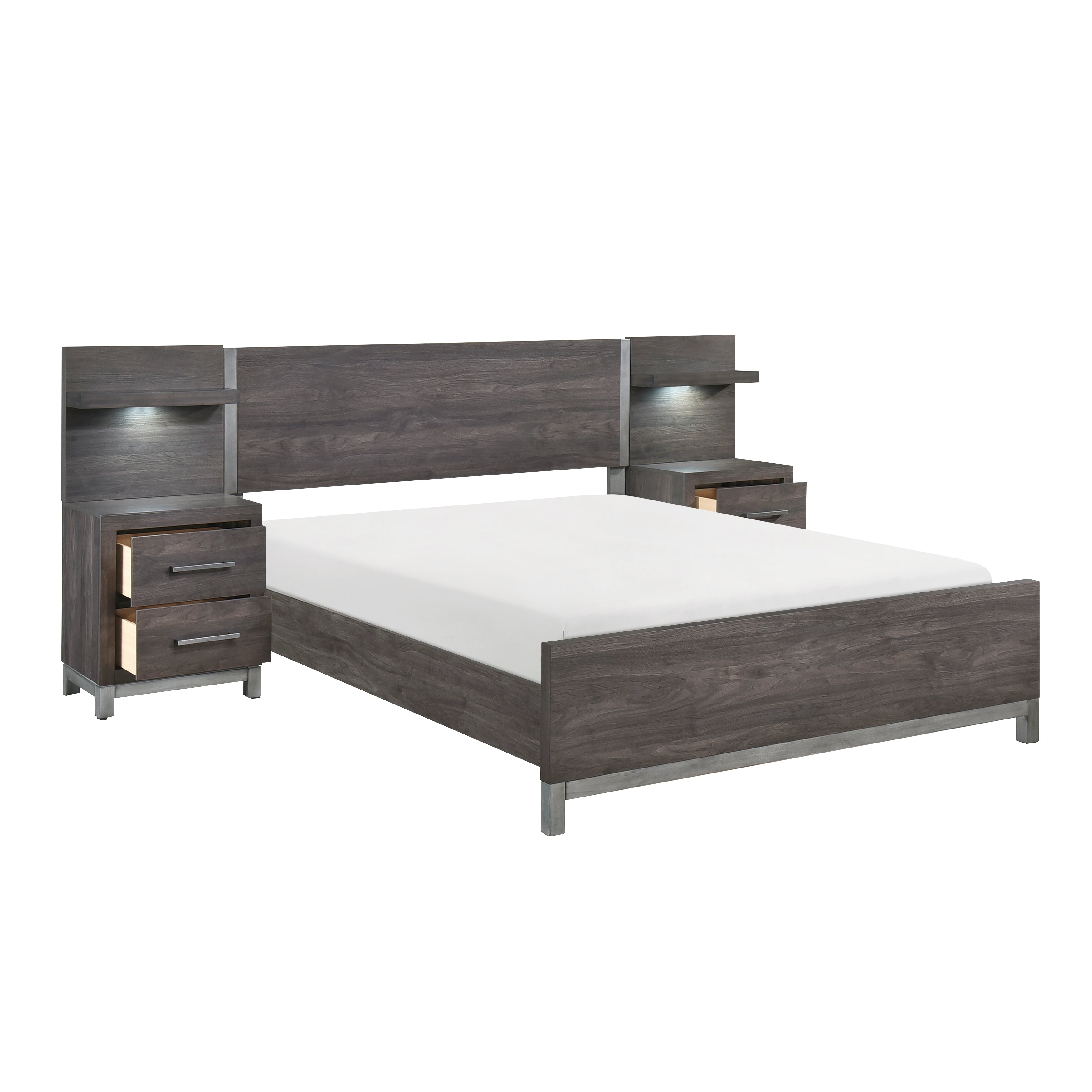 Zephyr Bedroom Collection in Dark Grey