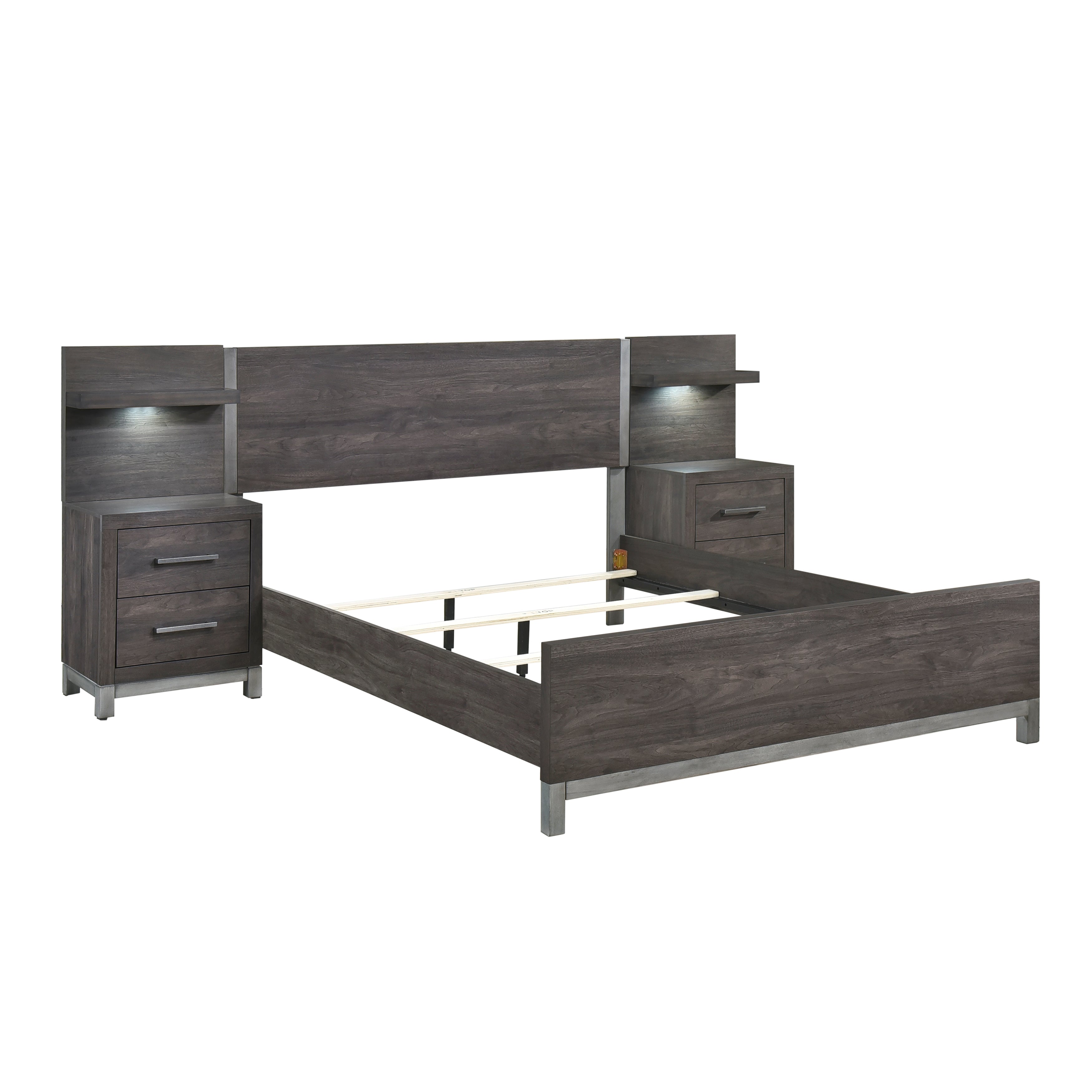 Zephyr Bedroom Collection in Dark Grey