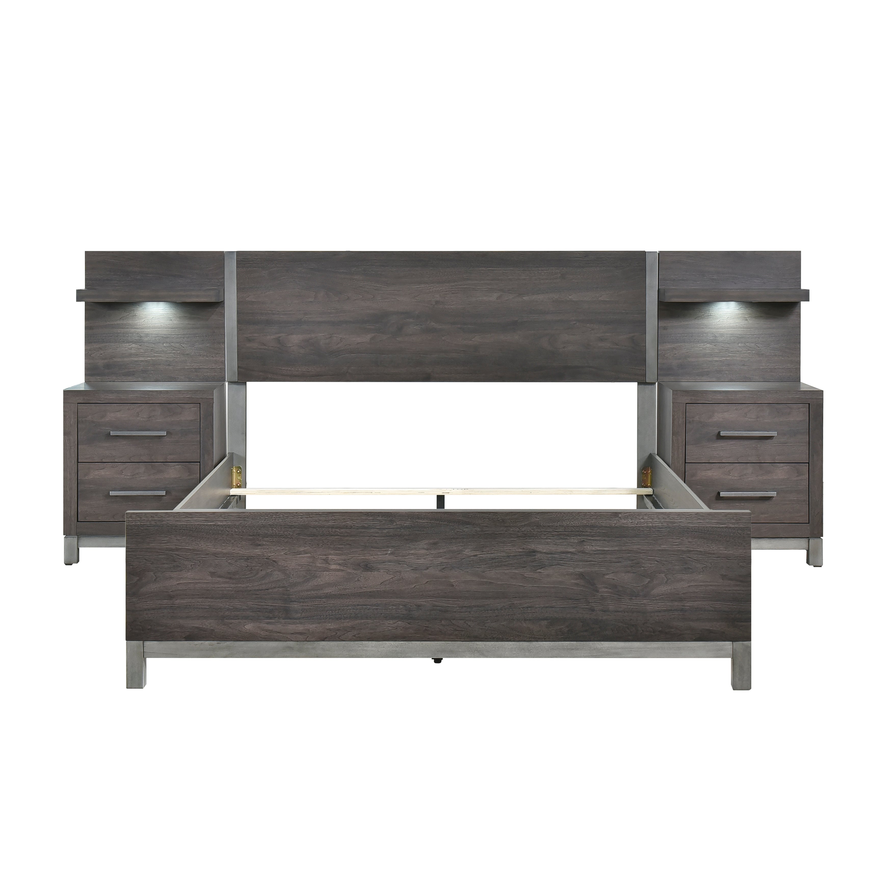 Zephyr Bedroom Collection in Dark Grey