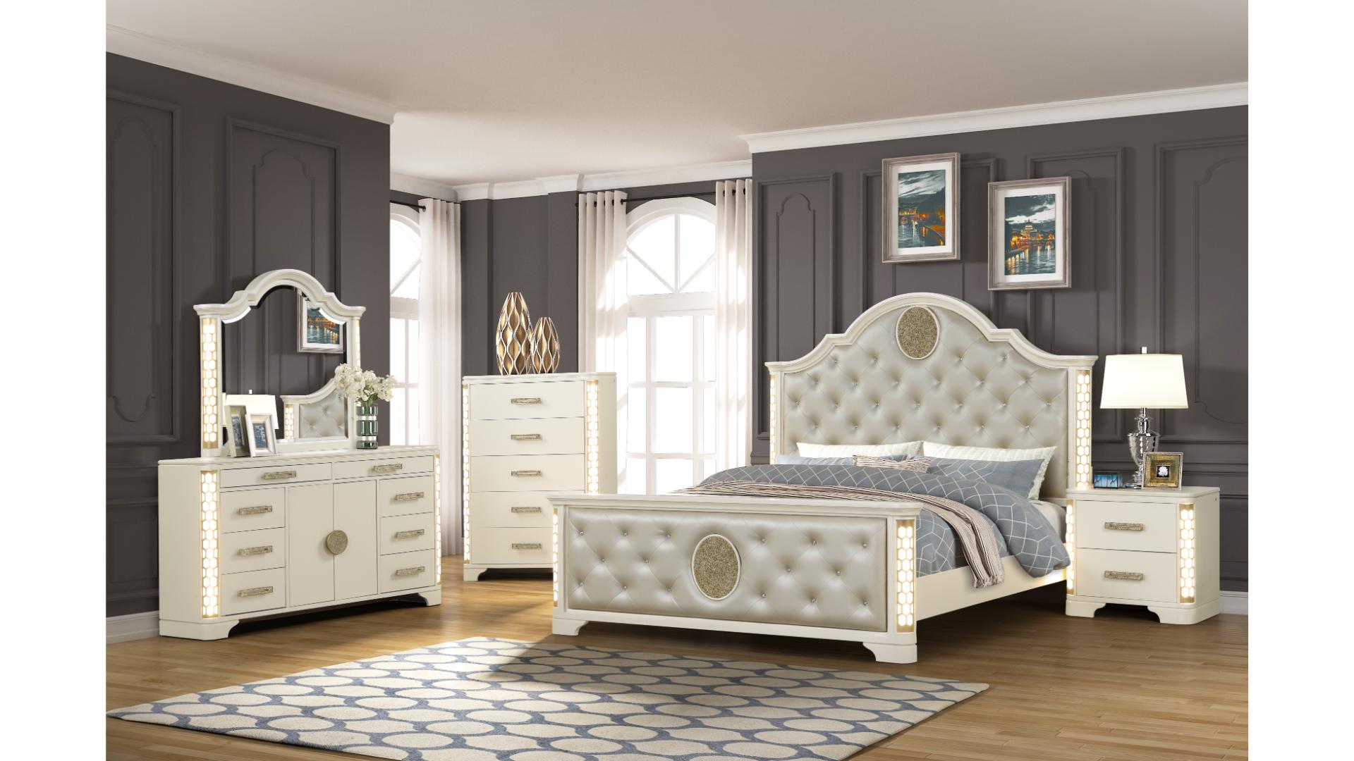 Jasmine 8pc Bedroom Set