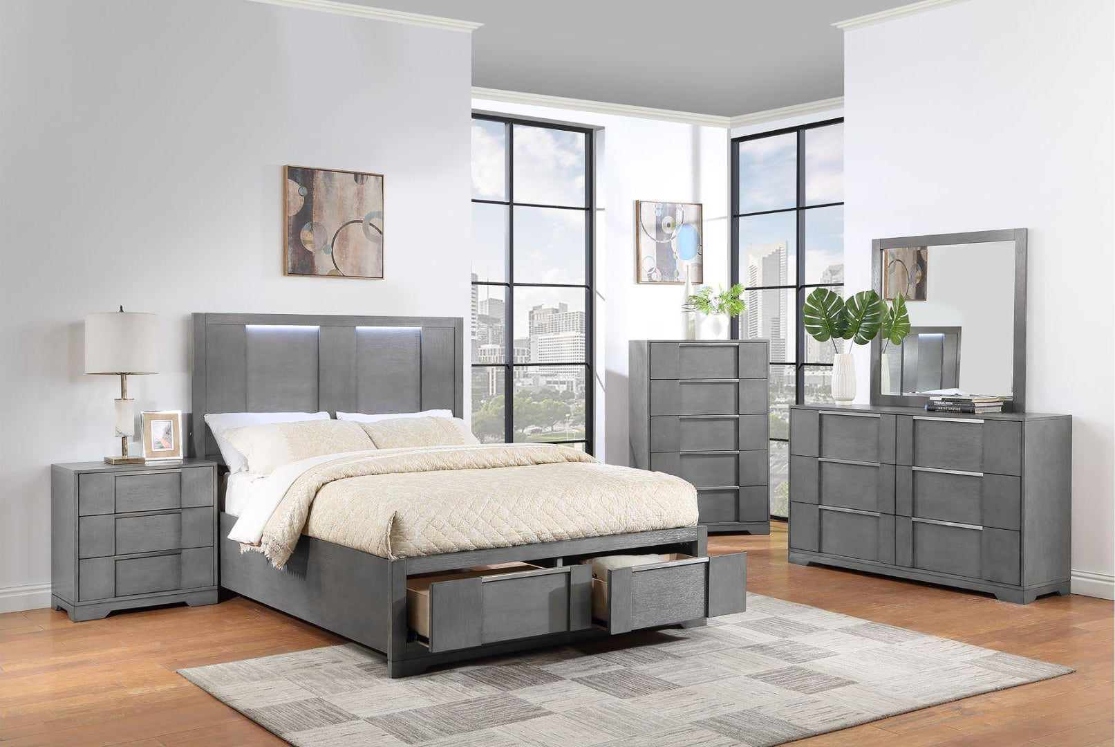 Queen Kylie 6pc Bedroom Set