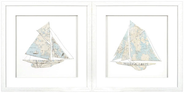 Sailing Series, Set of 2 - 17.25" x 33.25"