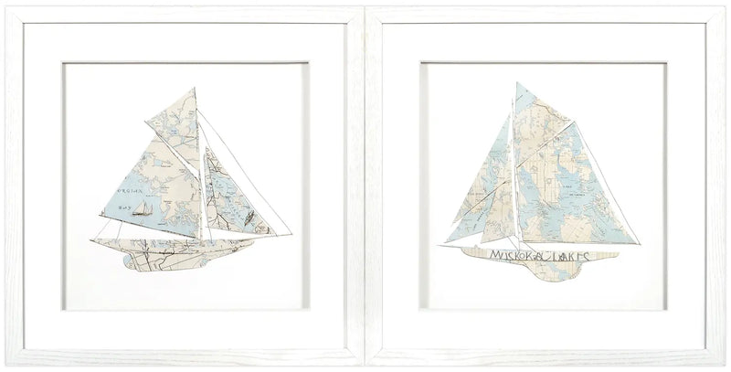 Sailing Series, Set of 2 - 17.25" x 33.25"