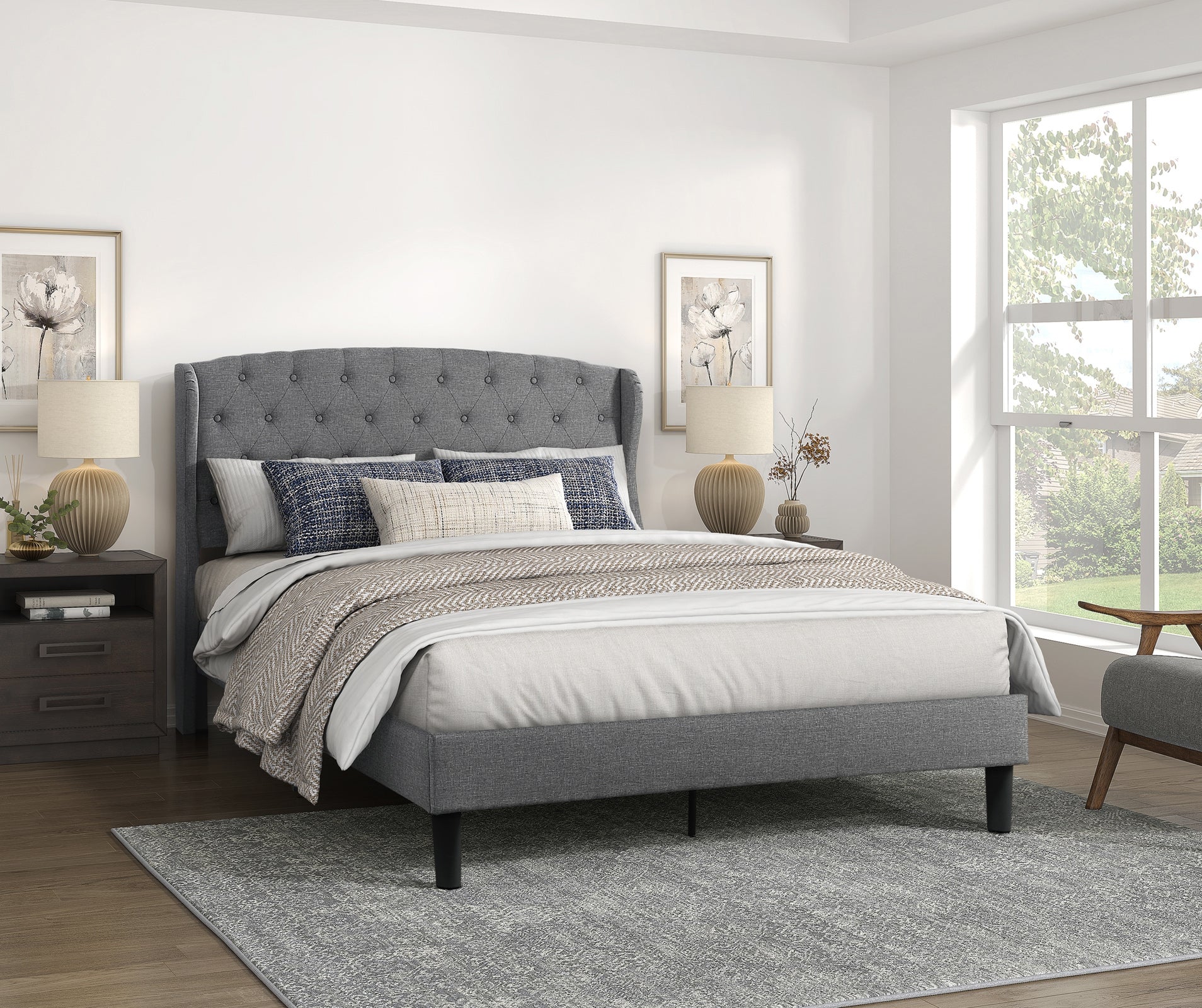 Queen Greta Platform Bed
