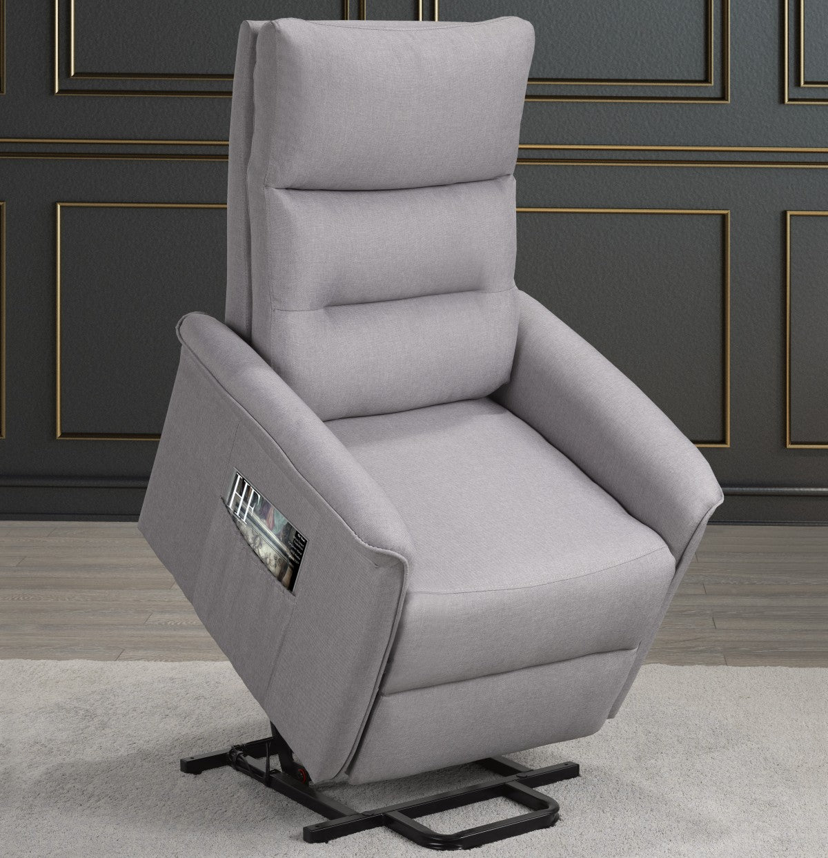 Ariel Recliner Lift Chair in Light Grey