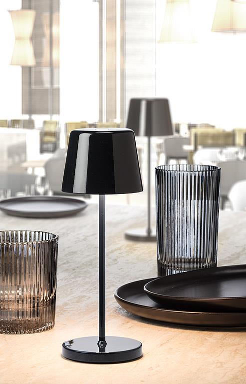 Bell Shape LED Lamp in Black