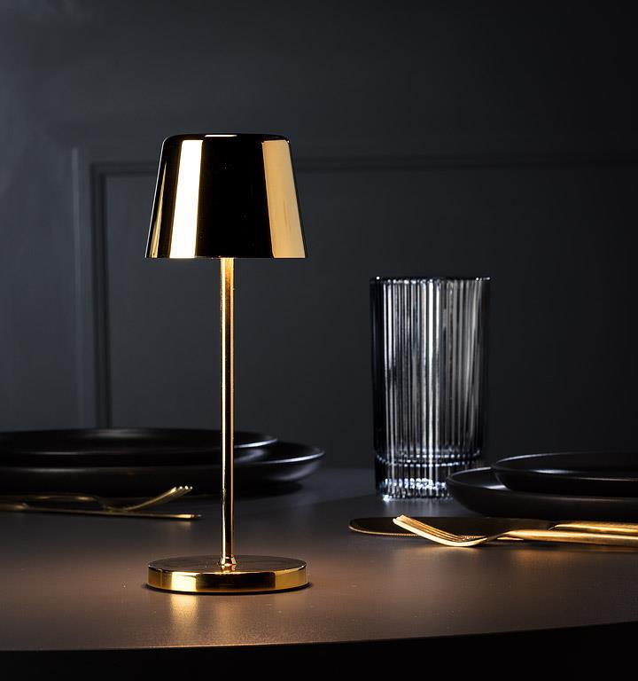 Bell Shape LED Lamp in Gold
