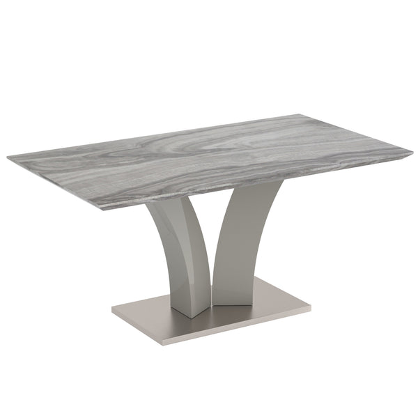 Napoli Rectangular Dining Table in Light Grey