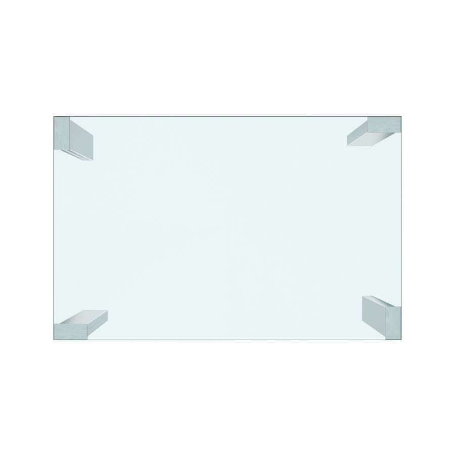 Frankfurt/Rizzo 5pc Dining Set in Chrome with Grey Chair