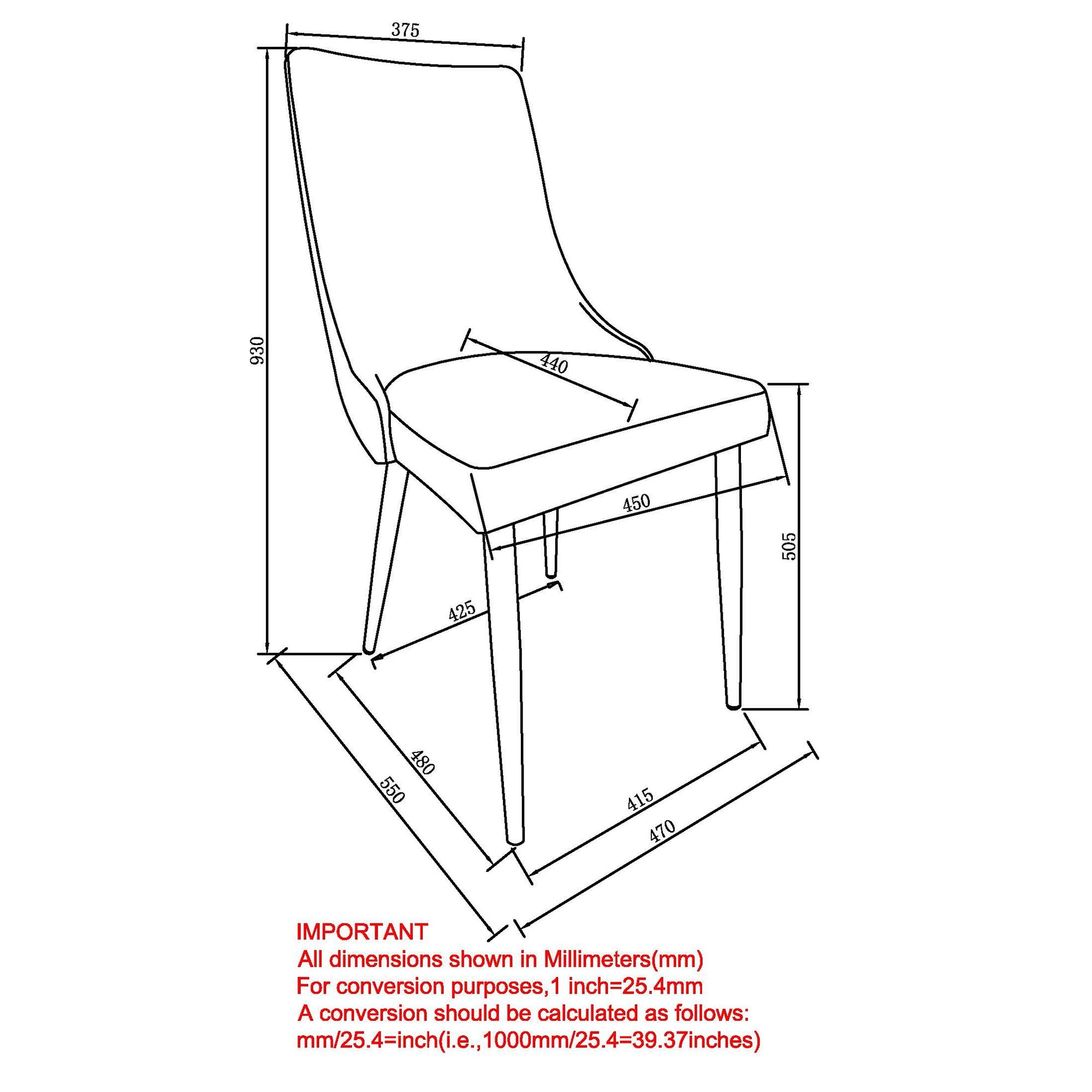 Gavin/Venice 7pc Dining Set in Black with Beige Chair