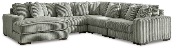 Lindyn 5-Piece Sectional with Chaise in Fog
