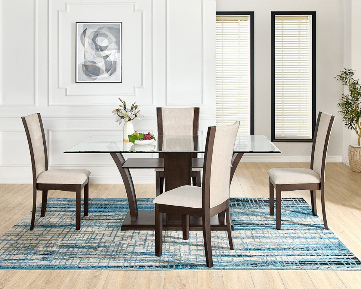 Aria Dining Set in Espresso