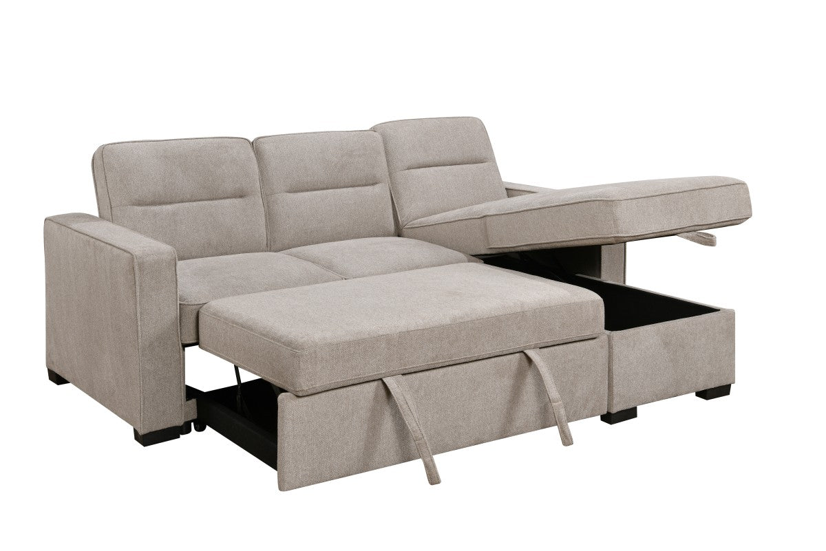 Marcus Sleeper Sectional in Taupe