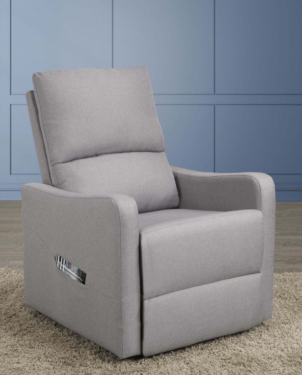 Willow Power Recliner Lift Chair in Light Grey