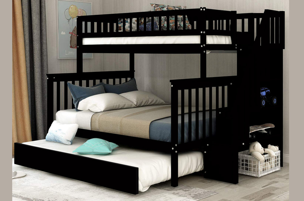 Single/Double Bunk Bed w/ Trundle - T2594