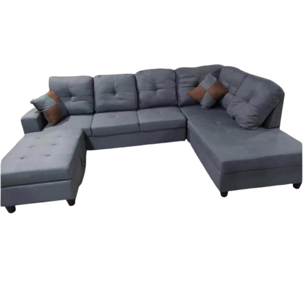 RHF Sectional Sofa w/ Storage Ottoman - 262