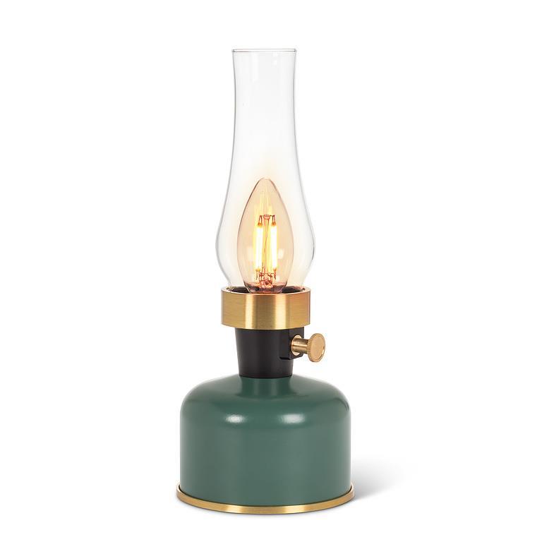 Lantern LED Lamp with Chimney in Green