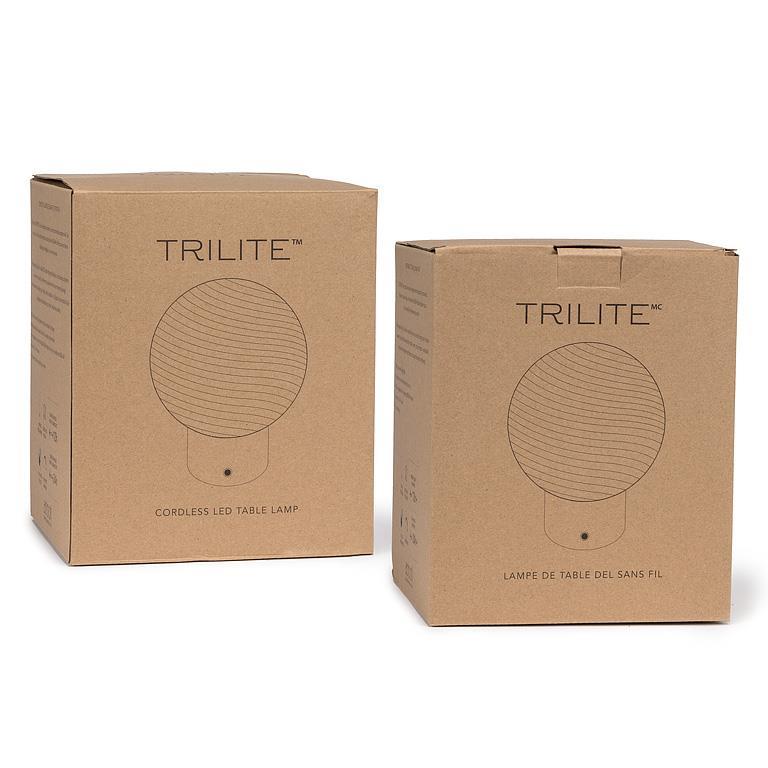 Swirl Glass Ball LED Lamp