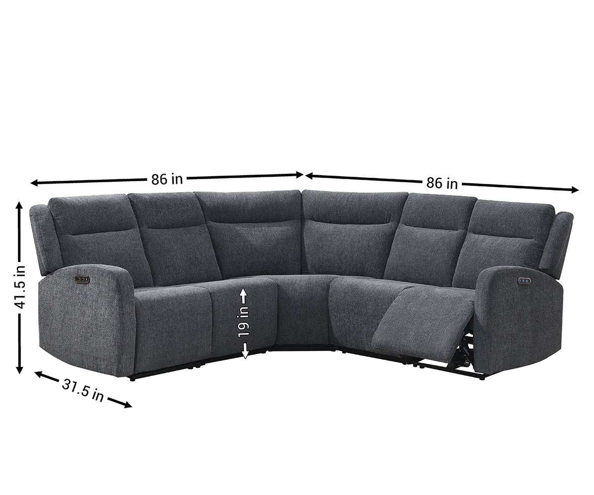 Alabama Power Recliner Sectional