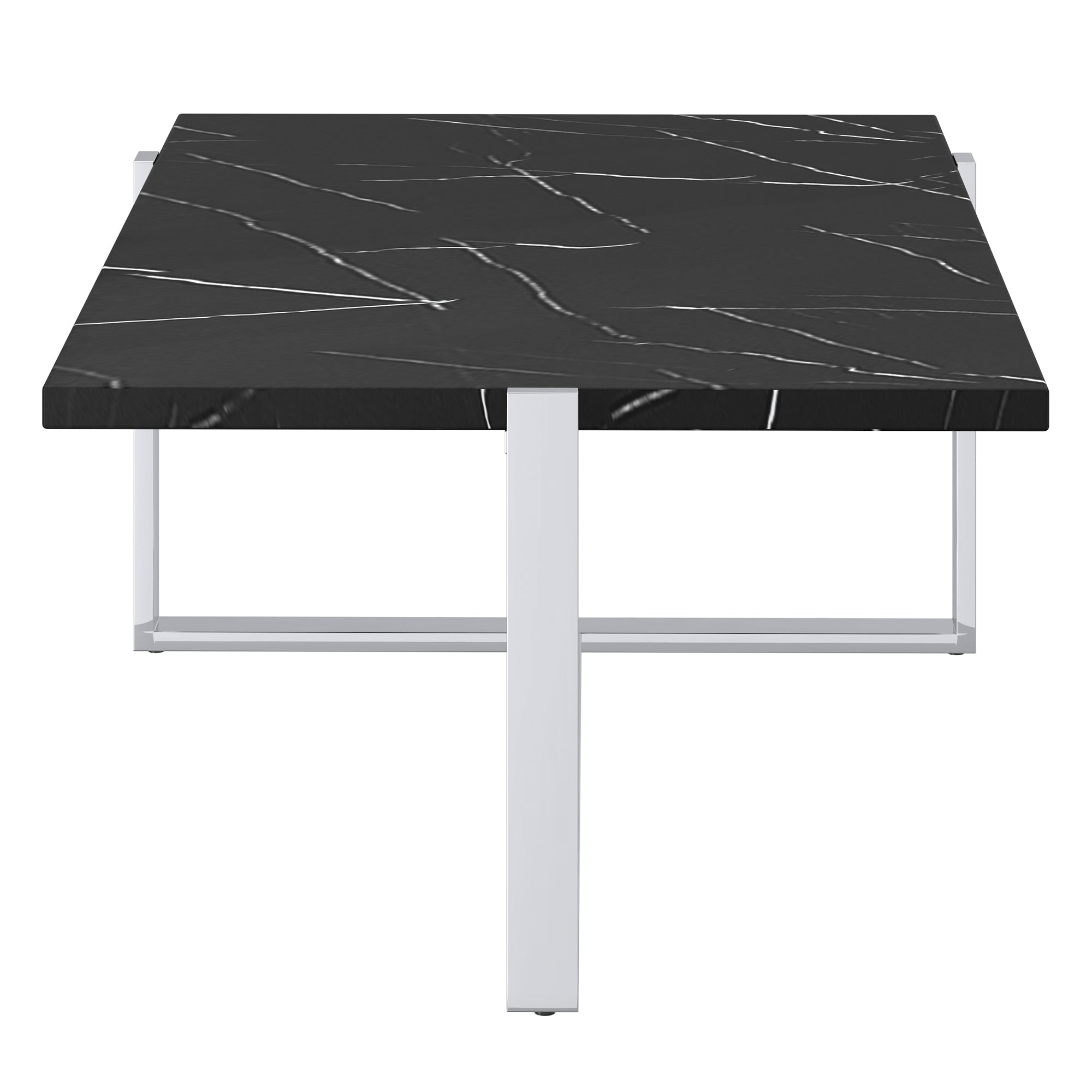 Veno Coffee Table in Black and Silver