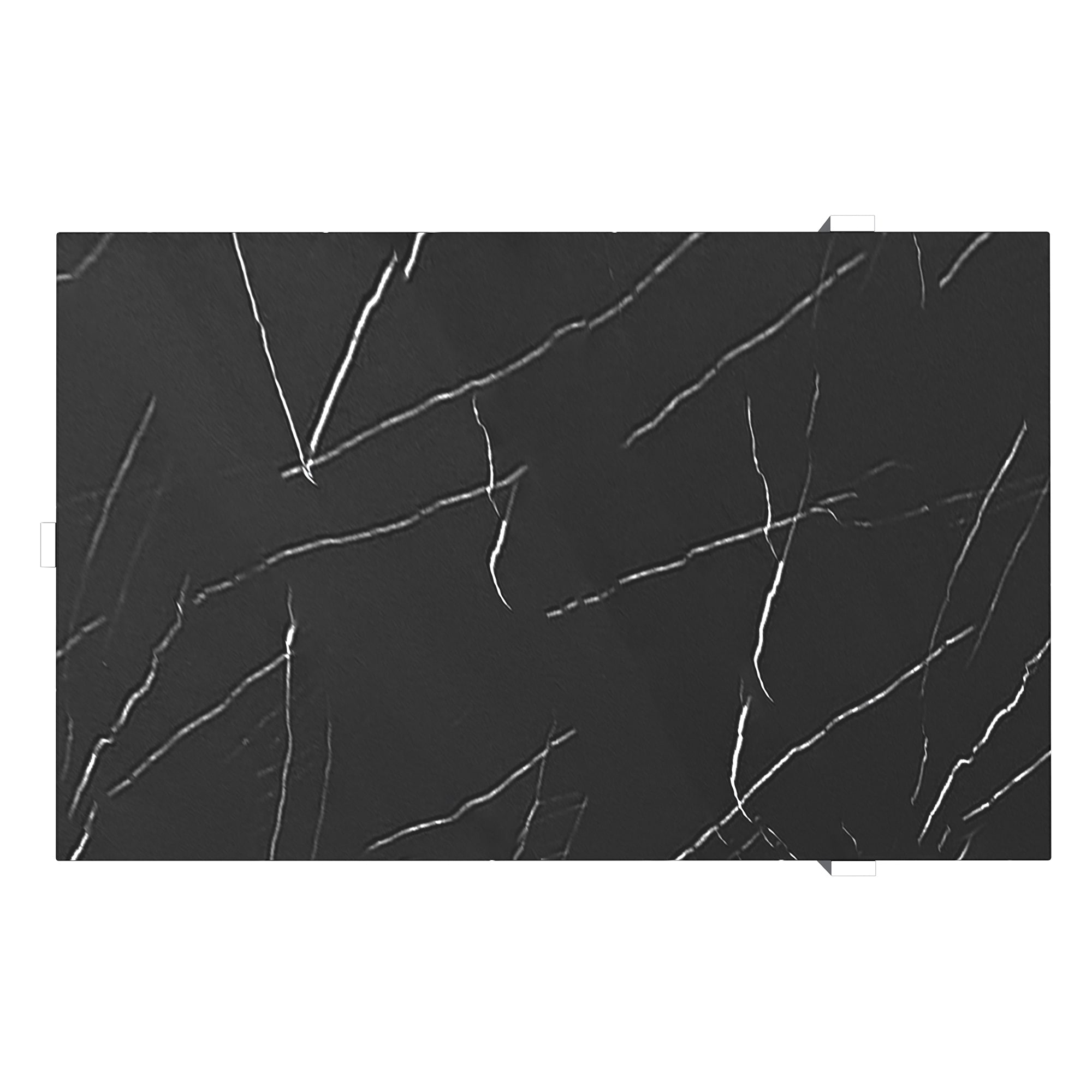 Veno Coffee Table in Black and Silver