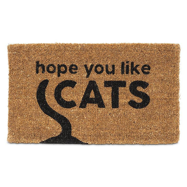 Graphic Hope You Like Cats Doormat - 18" x 30"