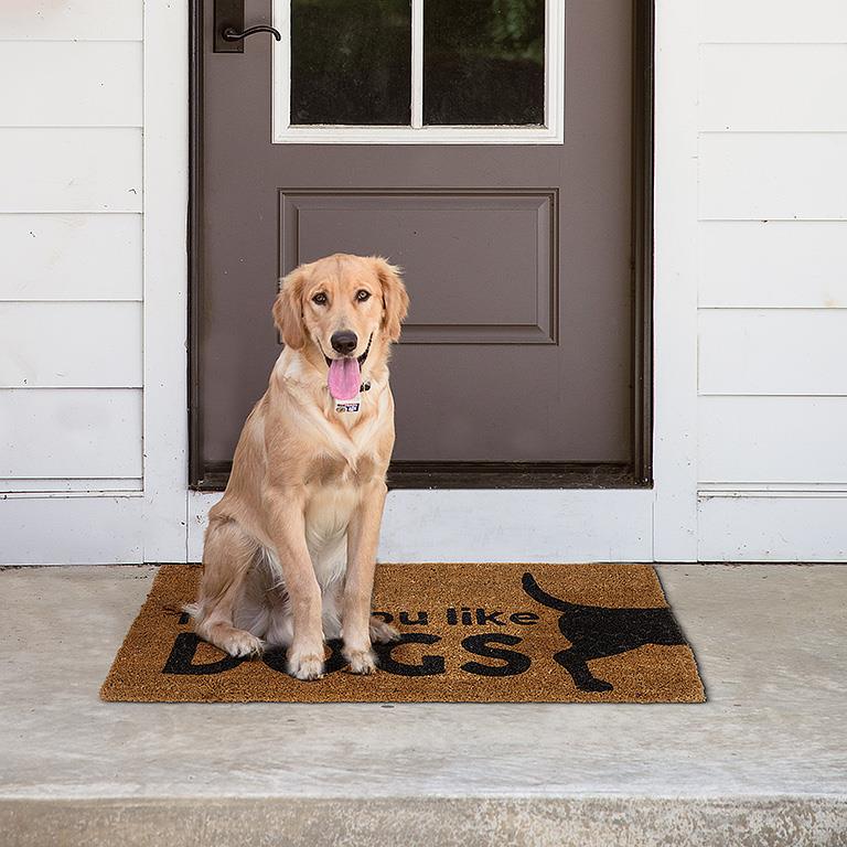 Graphic Hope You Like Dogs Doormat - 18" x 30"