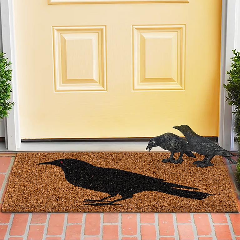 Standing Crow Doormat - 18" x 30"