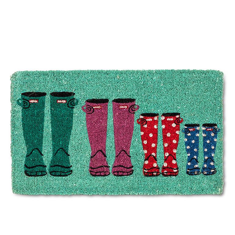 Rubber Boots Doormat - 18" x 30