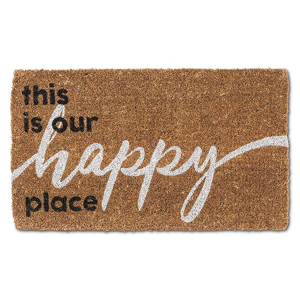 Graphic Happy Place Doormat - 18" x 30"
