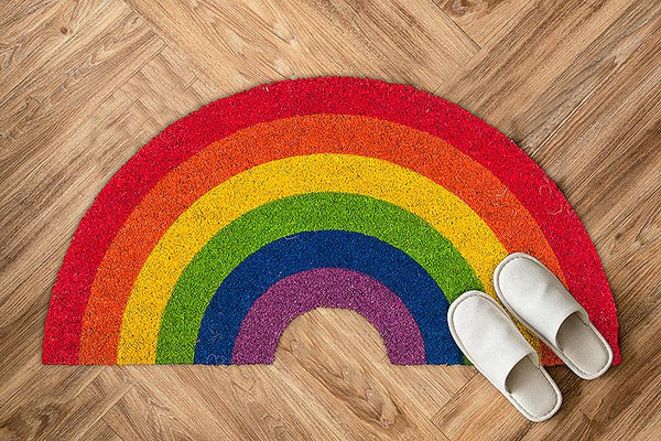 Rainbow Shape Doormat - 15" x 30"