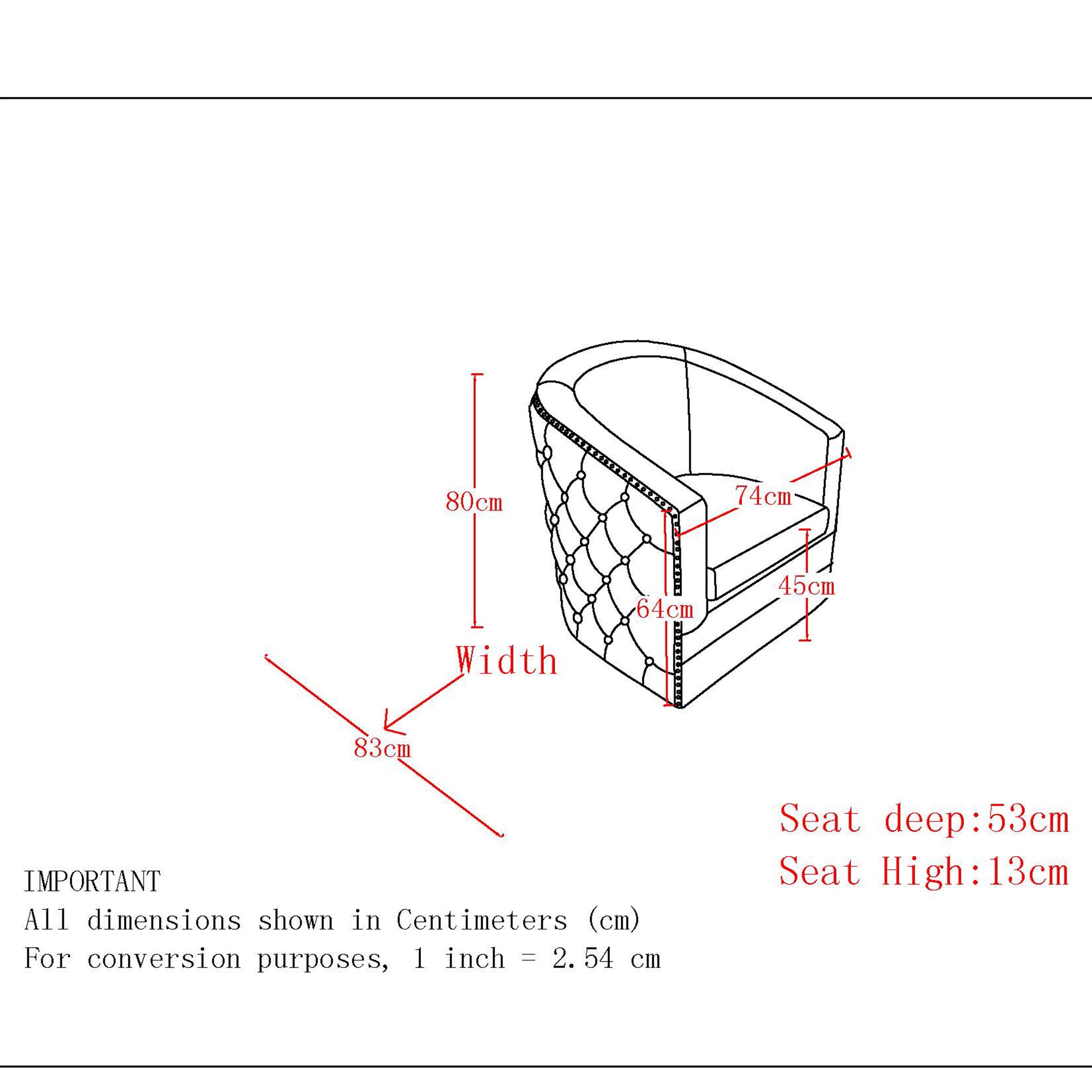 Velci Accent Chair in Ivory