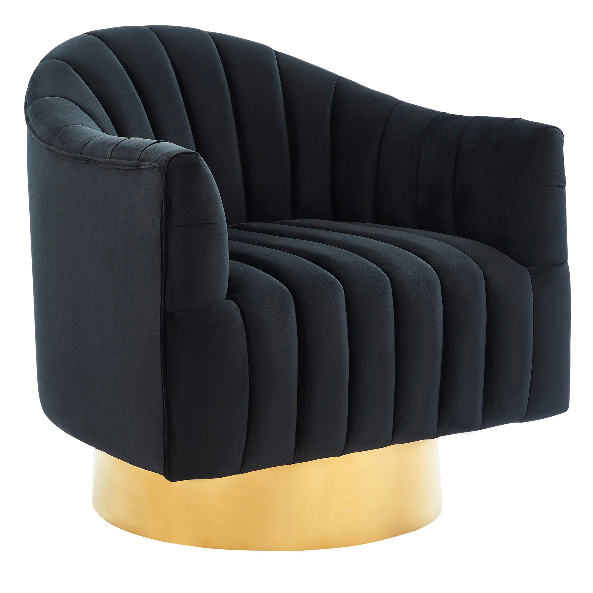 Cortina Accent Chair in Black and Gold