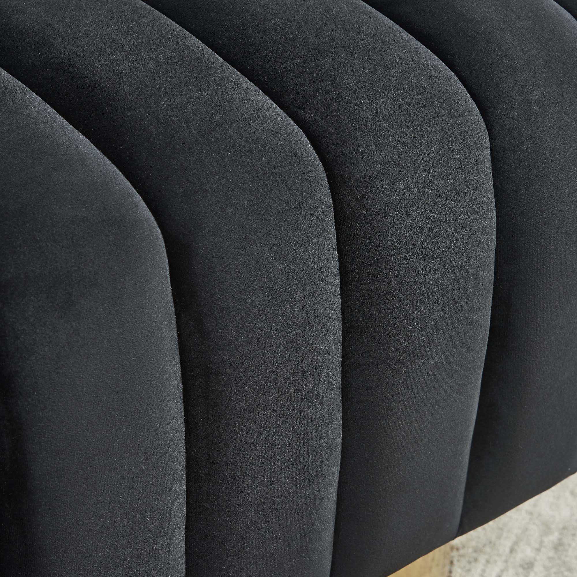 Cortina Accent Chair in Black and Gold