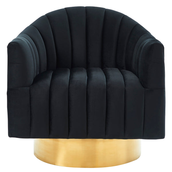 Cortina Accent Chair in Black and Gold