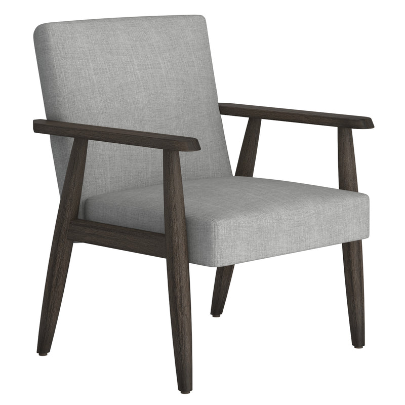 Huxly Accent Chair in Grey and Weathered Brown