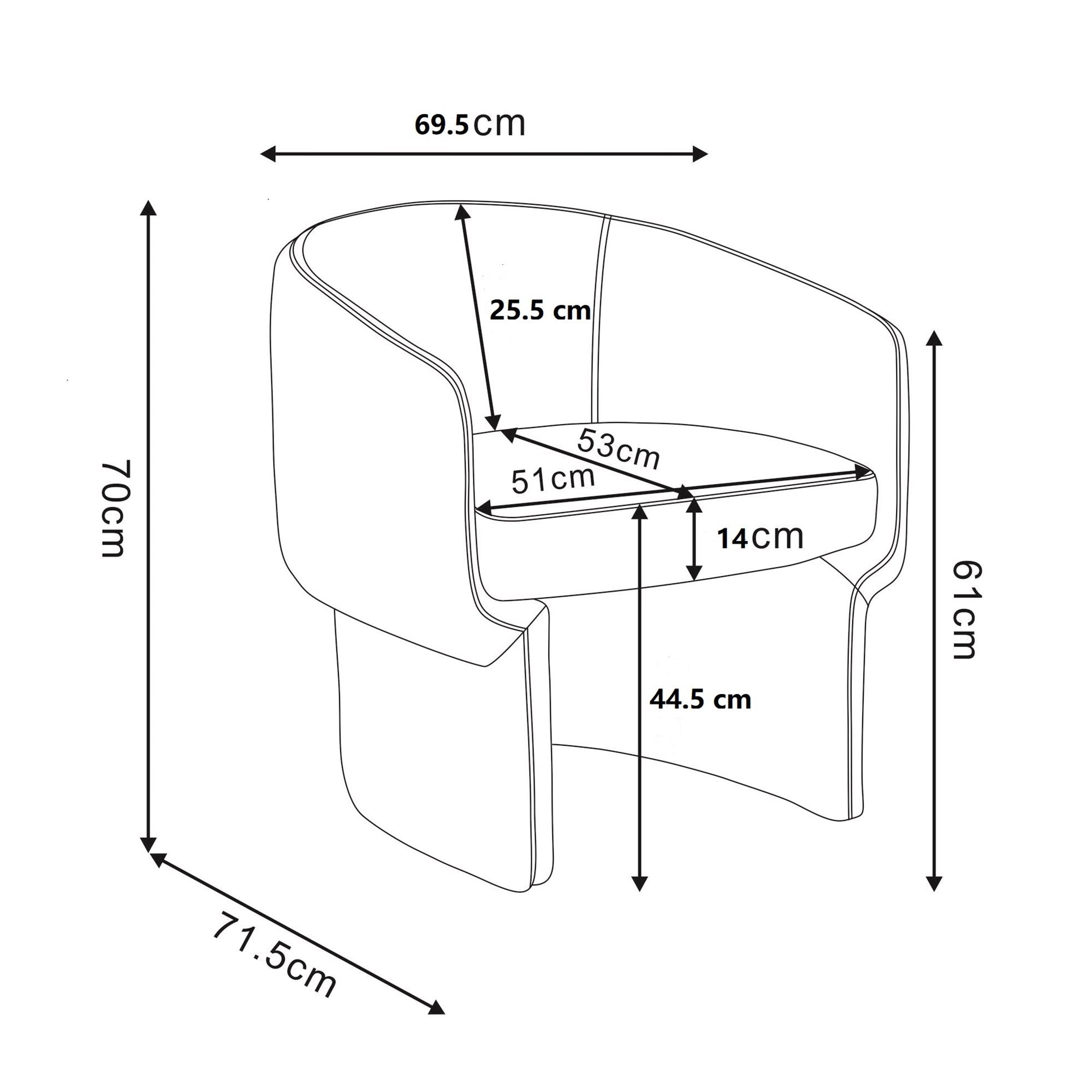 Sheri Accent Chair in Beige
