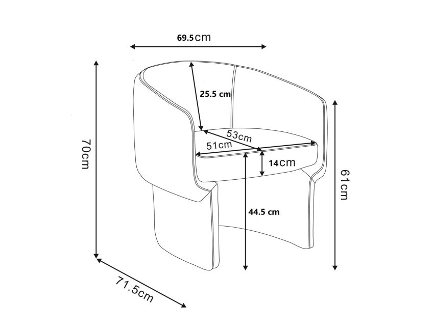 Sheri Accent Chair in Dark Taupe