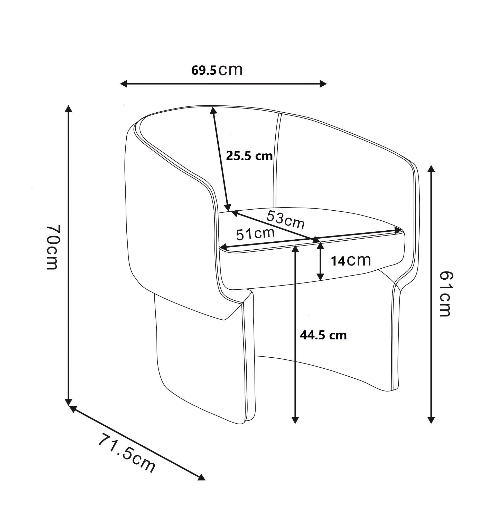 Sheri Accent Chair in White Boucle