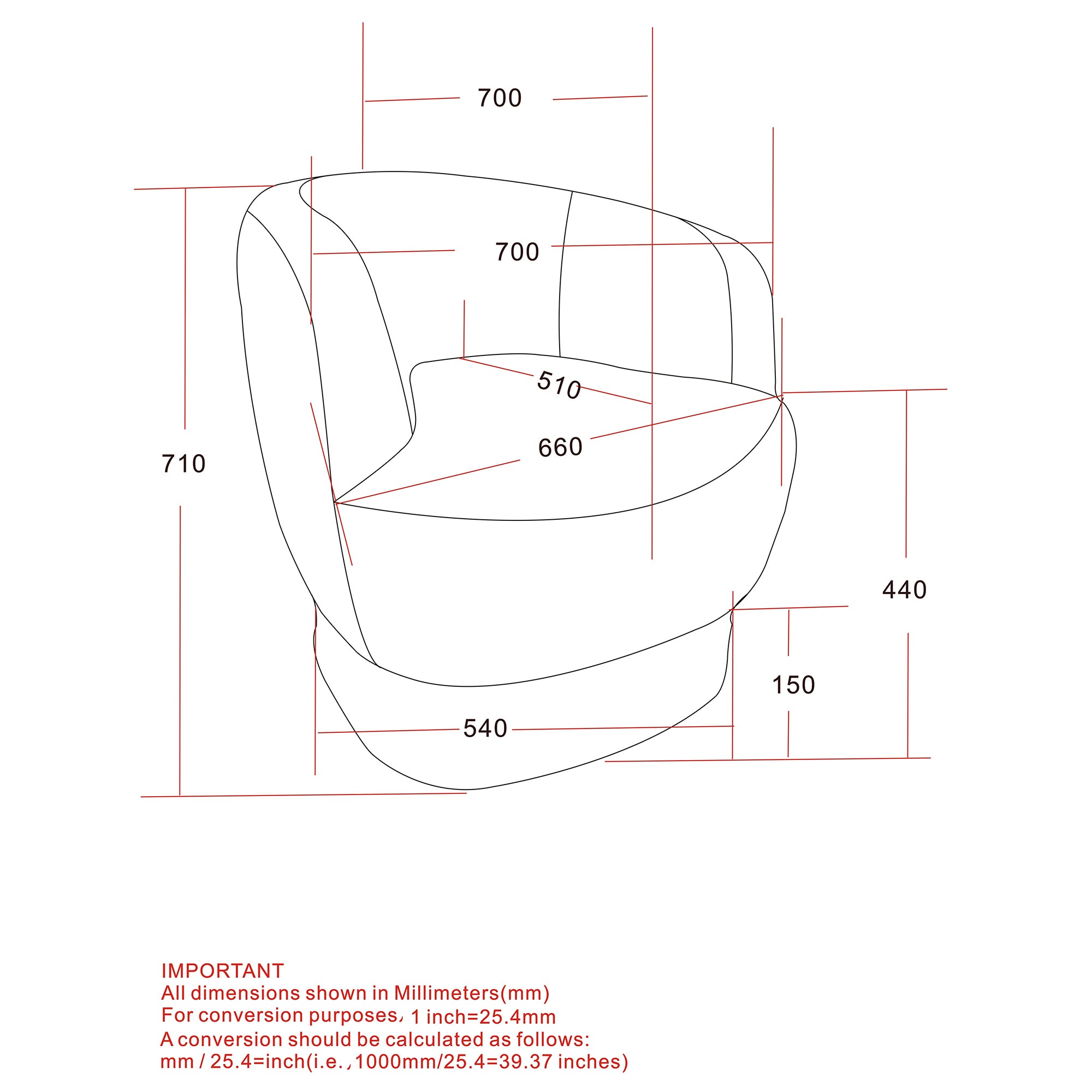 Cuddle Accent Chair in White