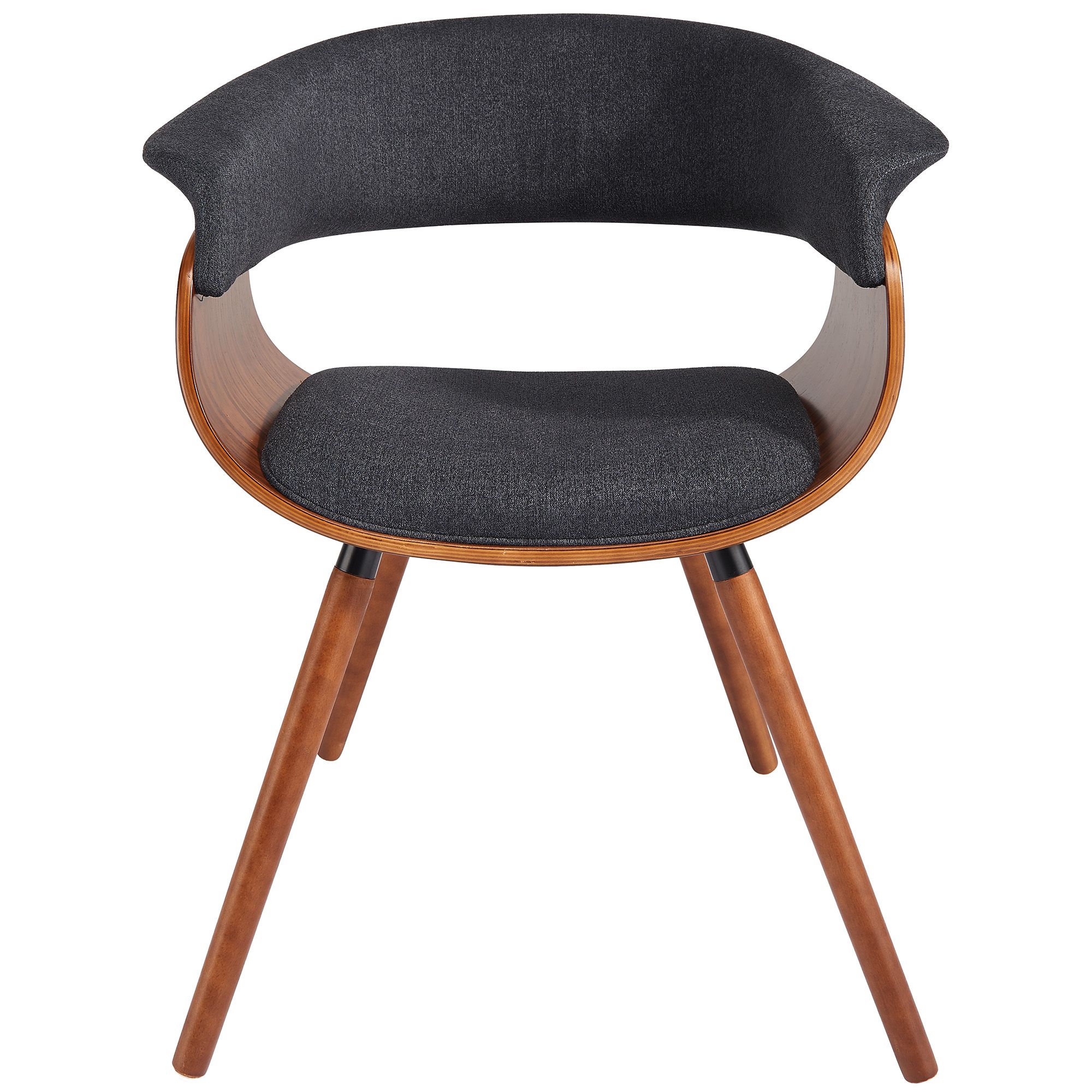 Holt Accent/Dining Chair in Charcoal and Walnut