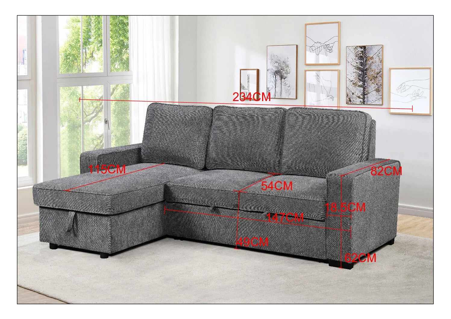 Soraya Sleeper Sectional