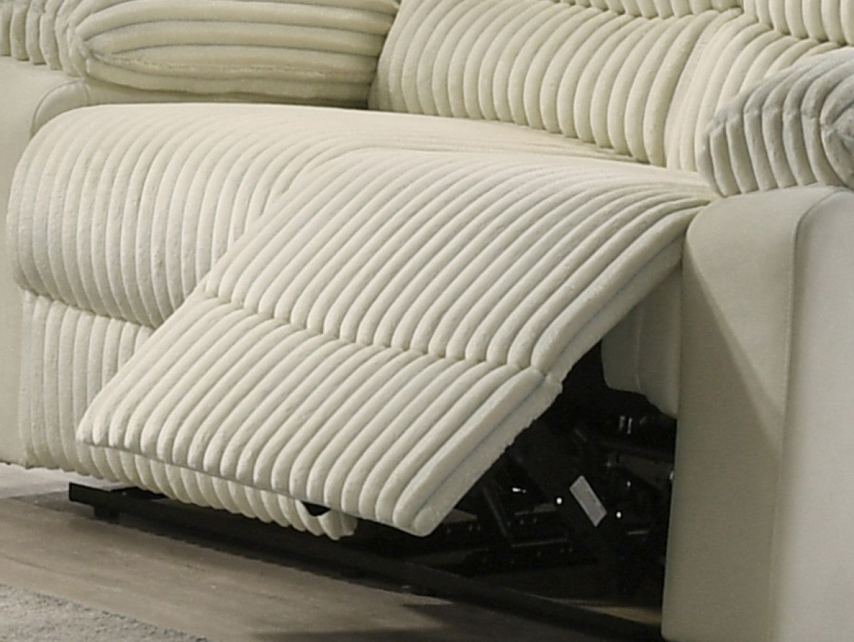 Romilly Manual Recliner Set in Cream