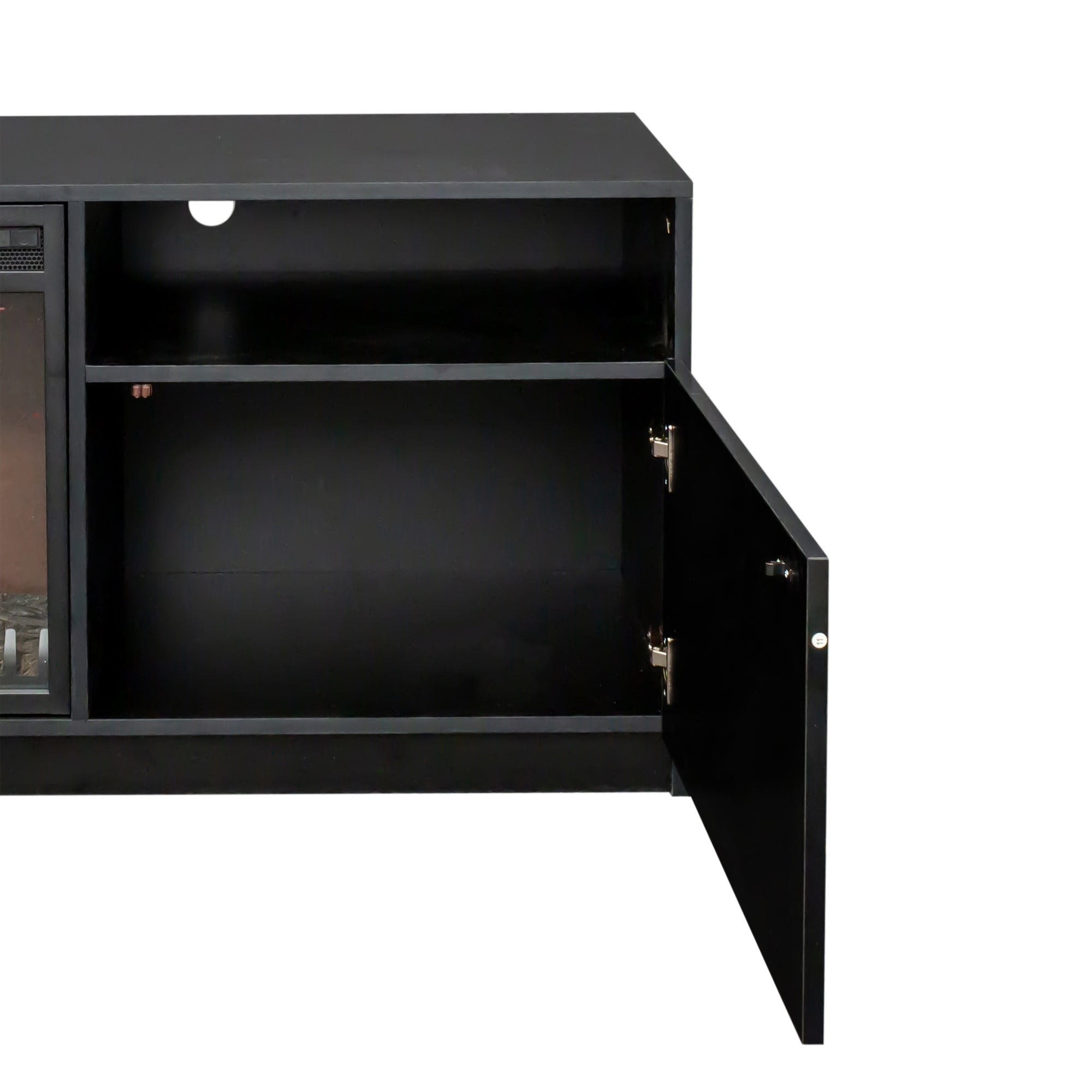 Amari 78" TV Stand in Black