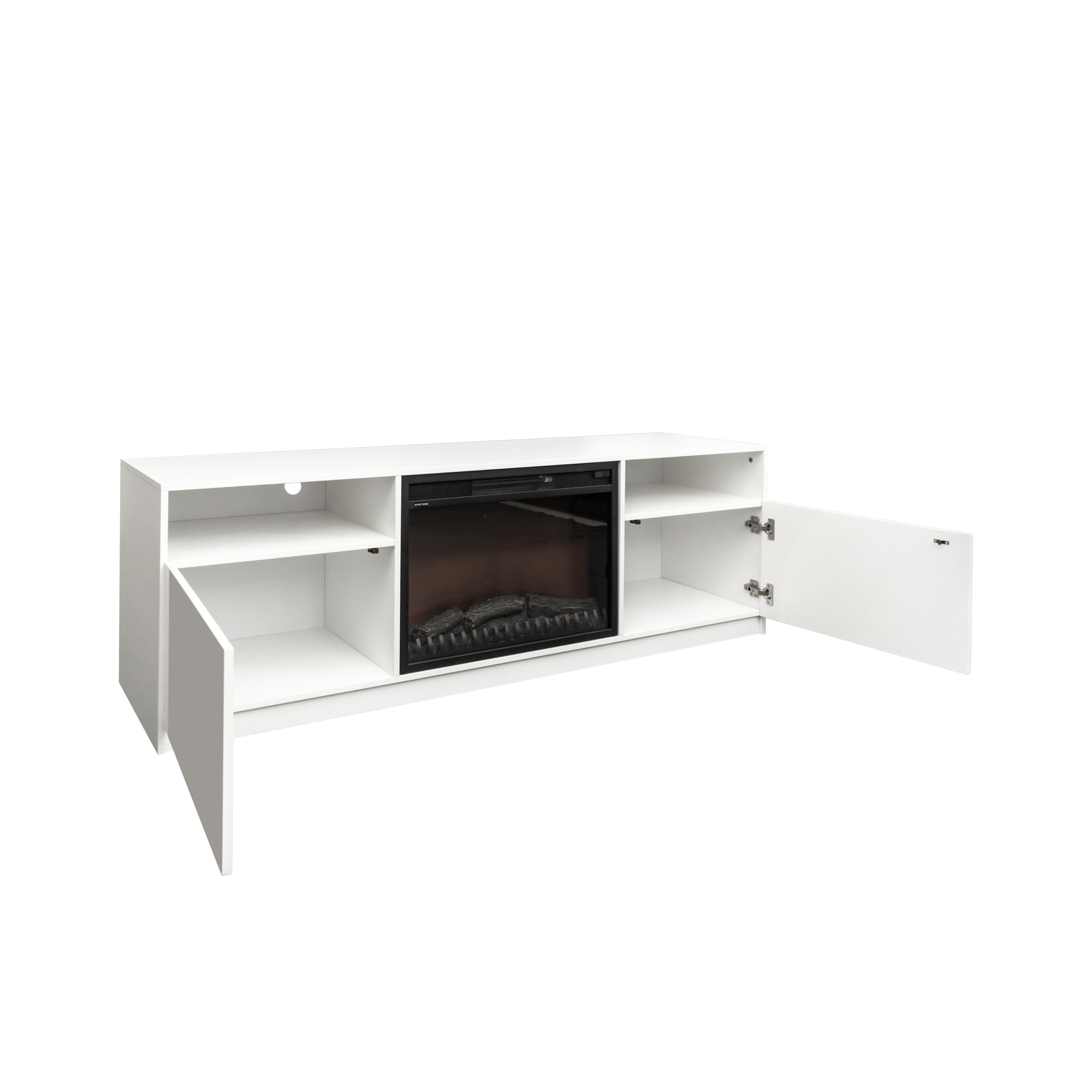 Amari 78" TV Stand in White