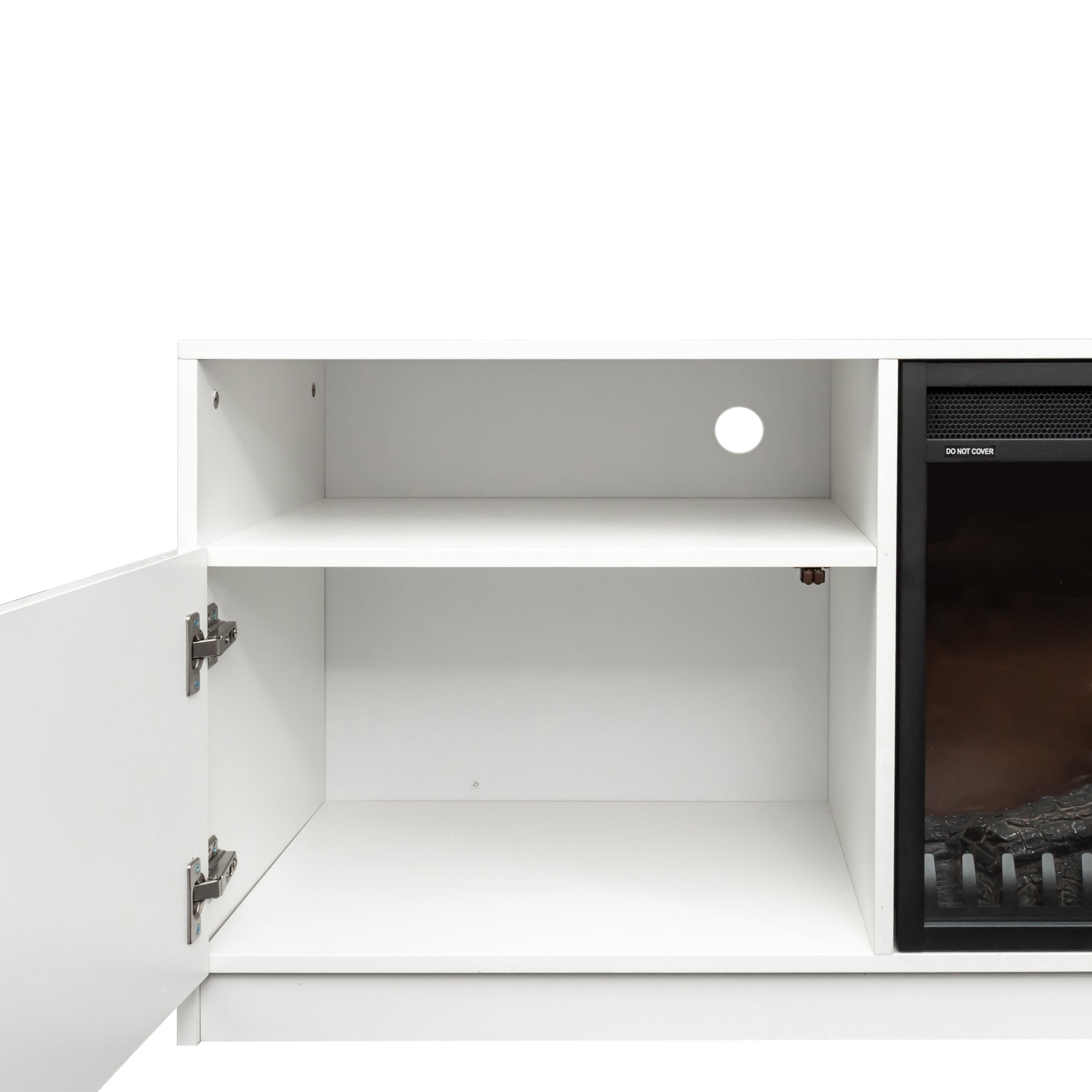 Amari 78" TV Stand in White