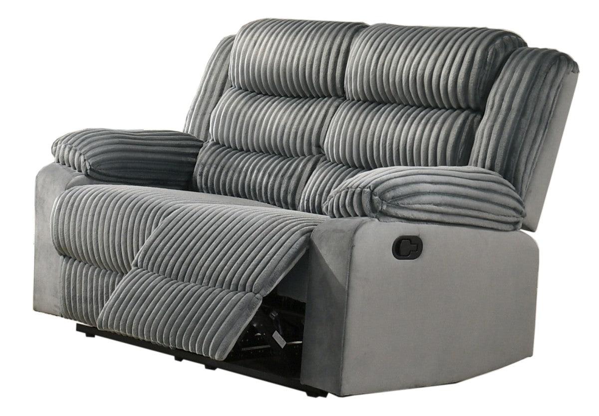 Romilly Manual Recliner Set in Grey